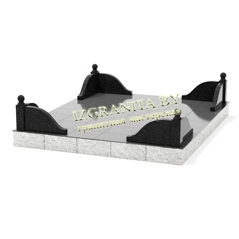 Гранитная ограда ОГ-26