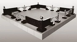 Ограда из нержавеющей стали Н-28